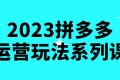 2023拼多多运营玩法系列课