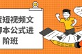 带货短视频文案脚本公式进阶班