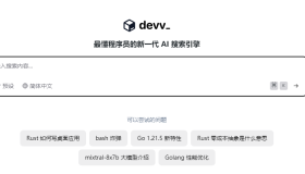 Devv.AI：适合程序员使用的基于 AI 的浏览引擎