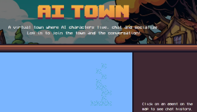 AI 小镇：AI驱动的NPC人物小镇