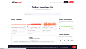 Freesound：声音源自各国艺术家和声音领域工作者