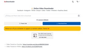 GoDownloader：一款在线免费的视频下载器
