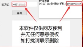 一键查询QQ绑定手机号软件v2.1（修复失效端口）