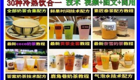 奶茶冷热饮大全：30种冷热饮合一技术（视频+图文+商用）