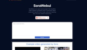 SoraWebui：基于 OpenAI 的 Sora 模型开源网页客户端