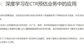 深度学习在CTR预估业务中的应用