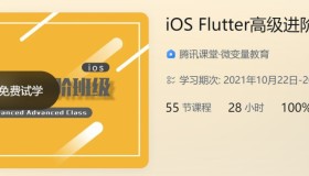 腾讯课堂：iOS Flutter高级进阶班级