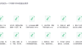 如何成为一个年赚100W的副业高手