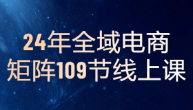 24年全域电商矩阵109节线上课