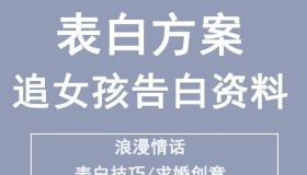 精选158套追女孩告白资料表白方案