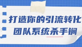 打造你的引流转化团队系统杀手锏