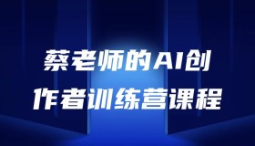 蔡老师的AI创作者训练营课程