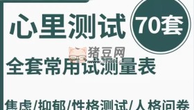 心理测试全套常用测试表70套