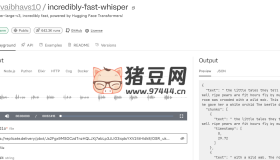 incredibly-fast-whisper：在线音频转文字