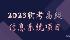 2023软考高级信息系统项目