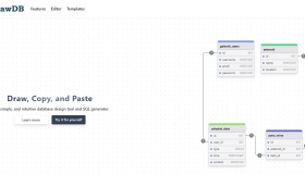 DrawDB：一款在线数据库设计工具和SQL生成器