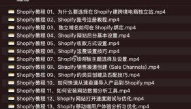 Shopify教学视频：手把手教你Shopify建站