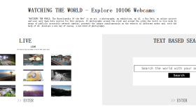 WATCHING THE WORLD：全球10100+在线随机网络摄像头