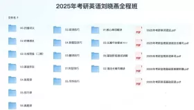 2025年考研英语刘晓燕全程班