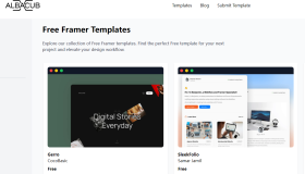AlbaCub.com：开发者的免费Framer模板宝库