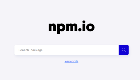 npm.io：简洁高效的NPM包搜索引擎