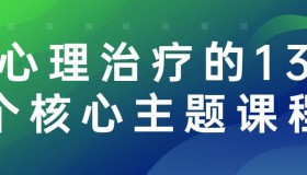 心理治疗的13个核心主题课程