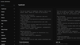 Cursor Directory：一个提供编程框架和语言的最佳代码规则集合的网站