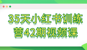 35天小红书训练营42期视频课