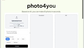 Photo4you：基于AI的免费在线证件照制作平台