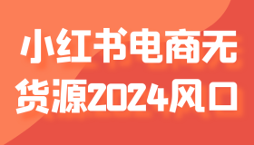 小红书电商无货源2024风口