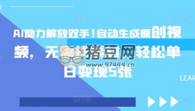 AI助力解放双手自动生成原创视频