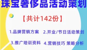 珠宝奢侈品活动策划资料142份