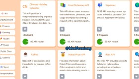 Free Public APIs：一个免费的公共API集合