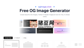 ogImage click：开源免费OG图像生成器