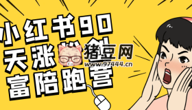 小红书90天涨粉创富陪跑营