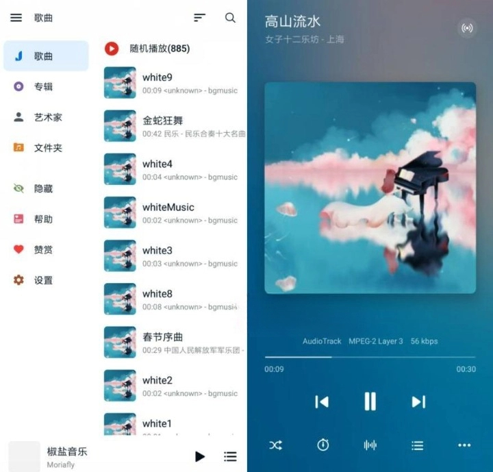 椒盐音乐 v10.0.1 正式版 可悬浮歌词的播放器