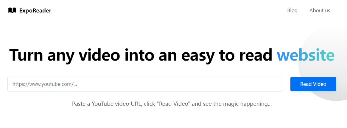 ExpoReader：字幕读取网站