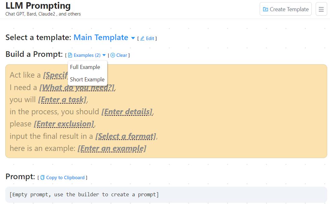 GPT Prompting：ChatGPT 提示词生成器