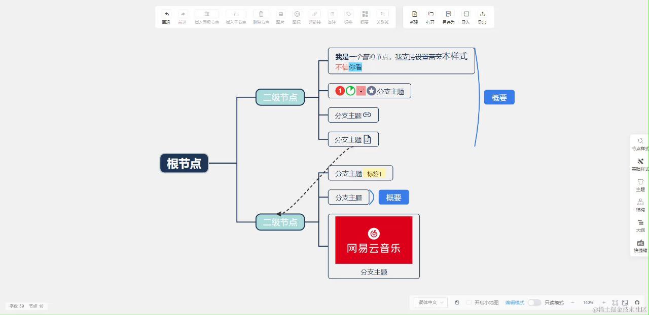 Simple mind map：一个简单强大的 Web 思维导图