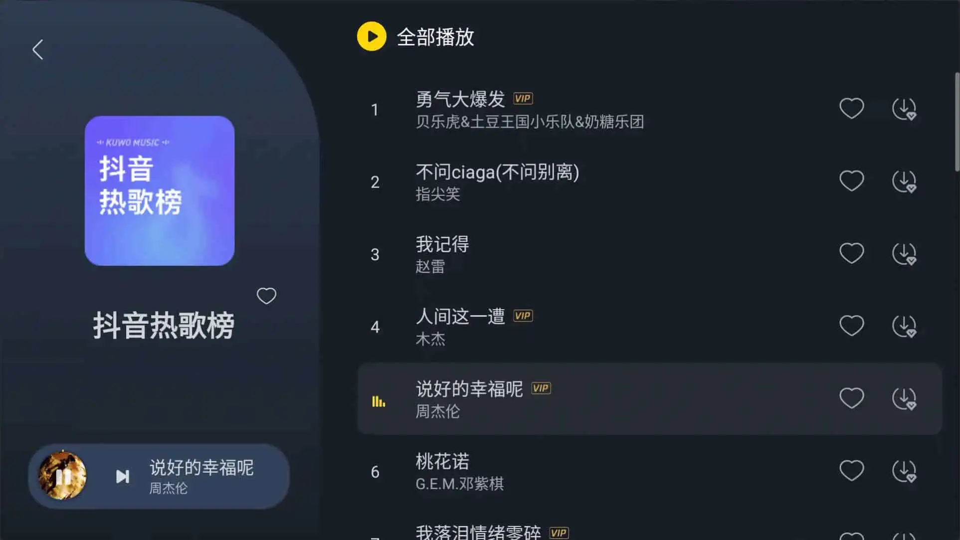 酷我音乐车机版 v6.2.6.10 解锁会员绿化版 支持免费收听和下载无损音质歌曲