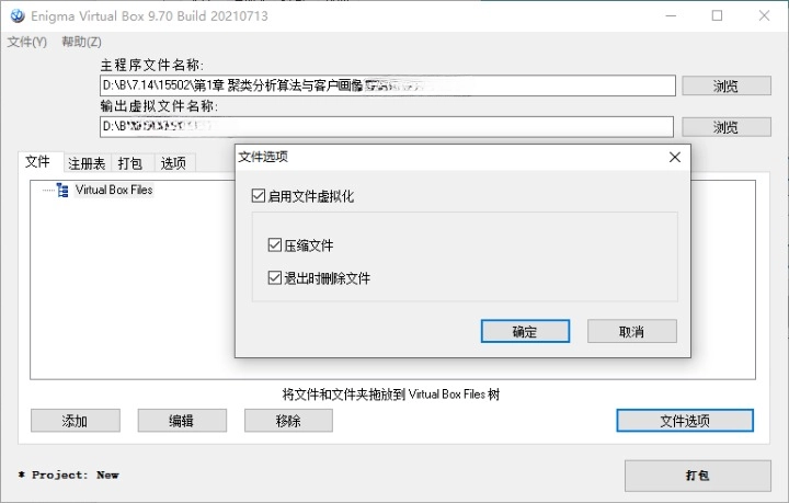 Enigma Virtual Box v10.80 汉化版 虚拟文件打包工具
