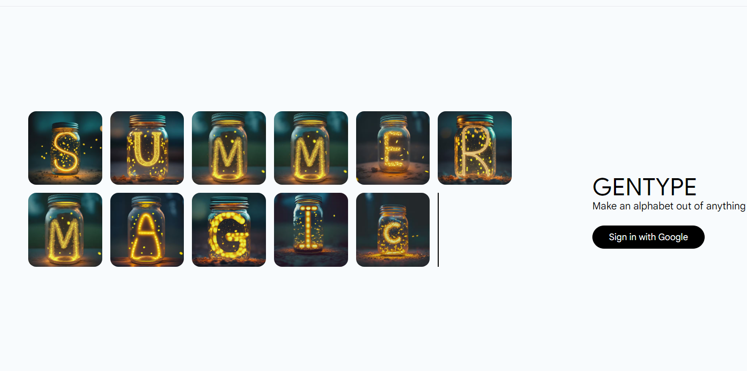 GenType：Google AI 字母表生成器