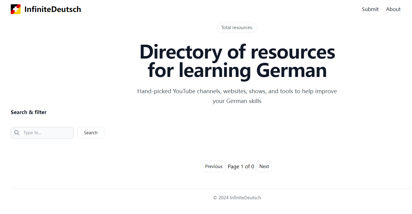 InfiniteDeutsch：在线德语学习资源目录