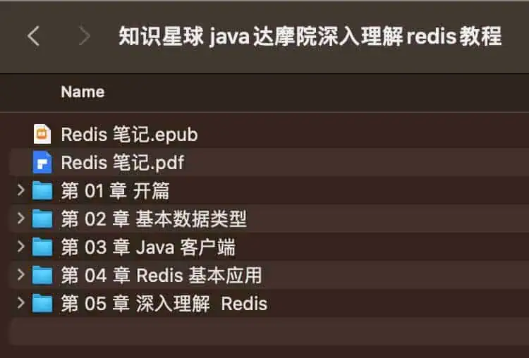 知识星球 java 达摩院深入理解 redis 教程