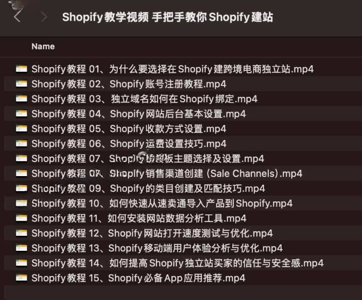 Shopify 教学视频：手把手教你 Shopify 建站