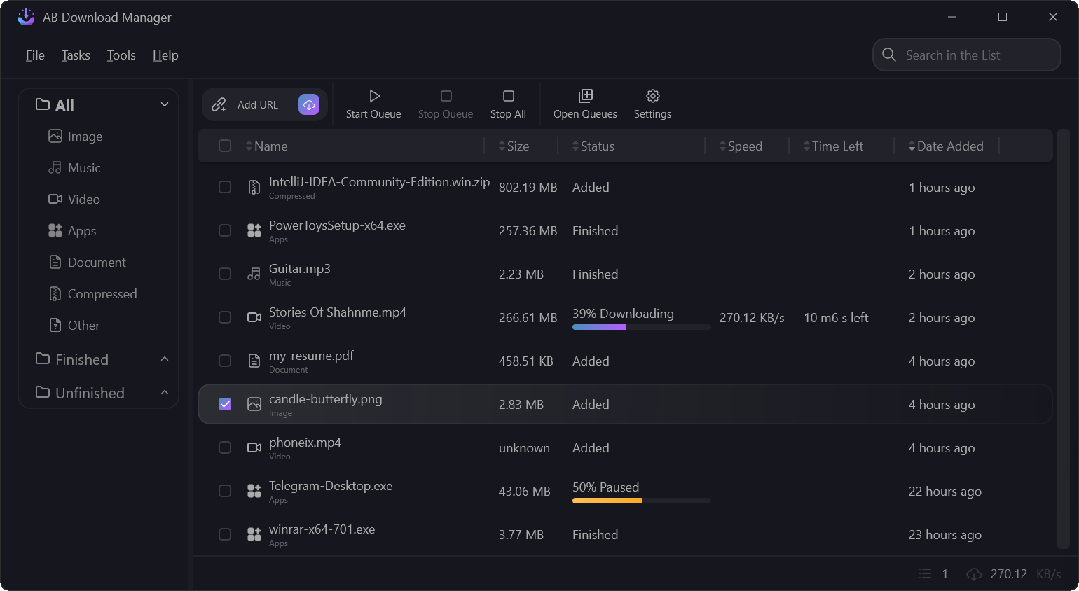 AB Download Manager：开源的桌面下载管理器软件