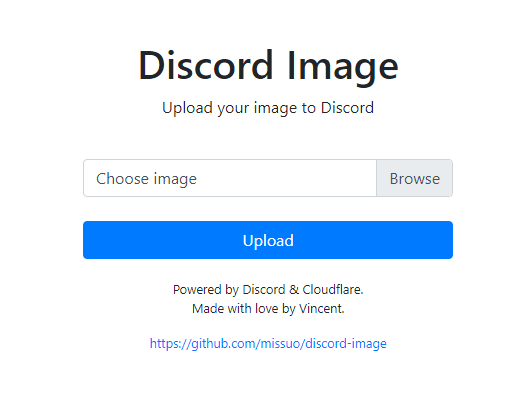 discord-image：基于 Discord 的开源免费图床