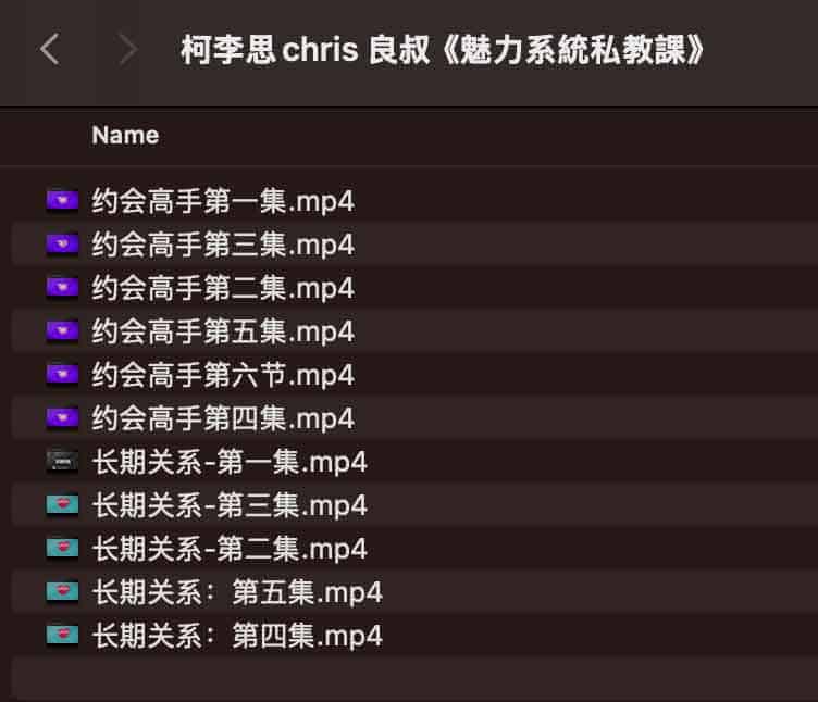 柯李思 chris 良叔魅力系统私教课