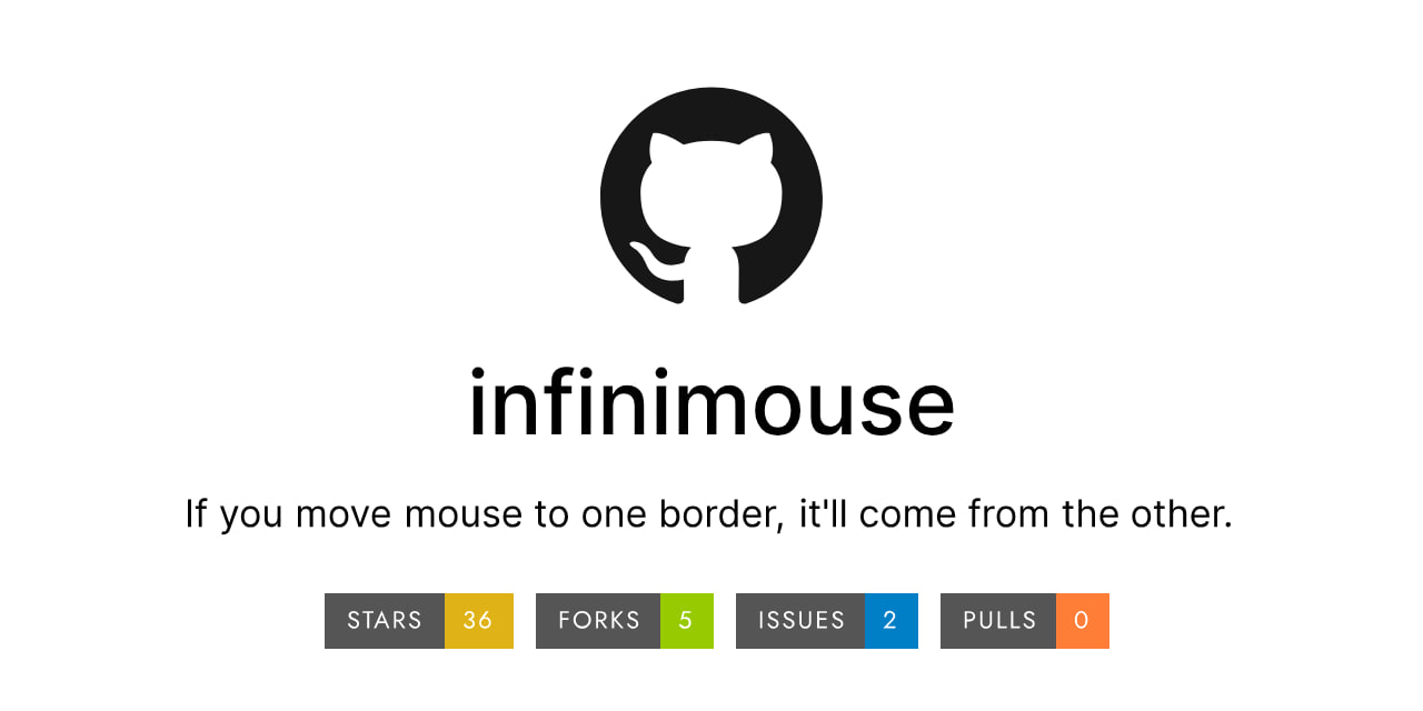 Infinimouse：一个开源鼠标无限移动工具