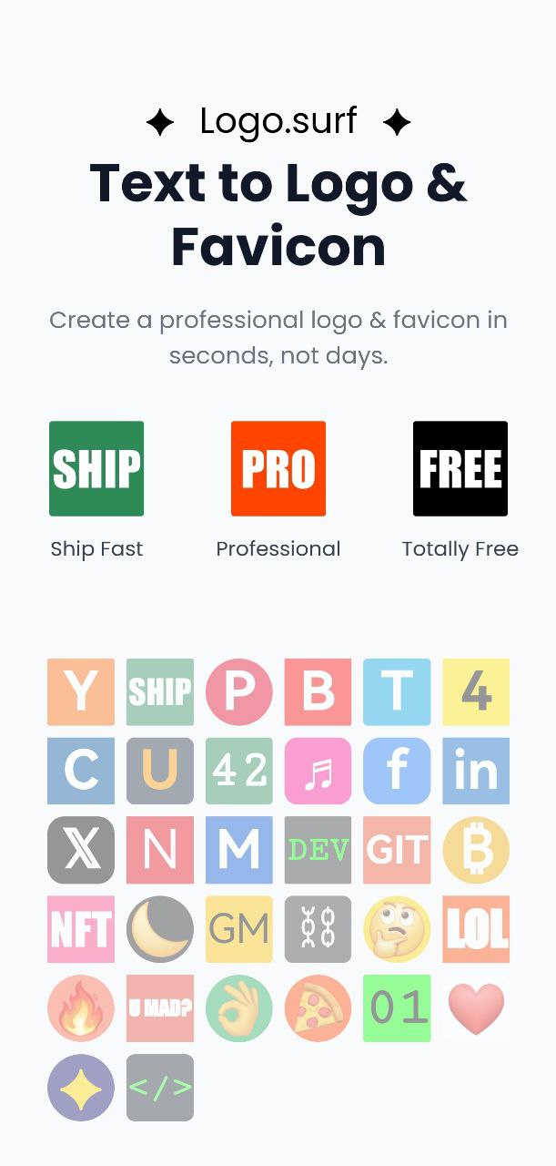 Text to Logo & Favicon：免费生成专业 Logo 和 Favicon的工具-站帮手 - 免费资源分享